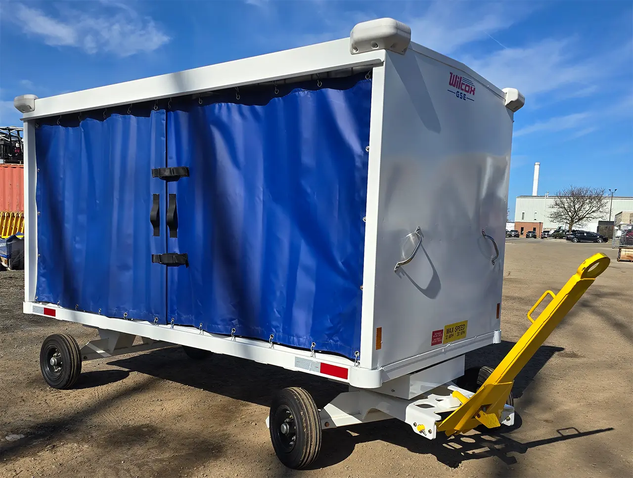 Closed Steel Baggage Cart Closed Steel Baggage Cart